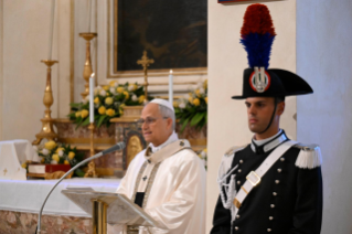 4-Santa Messa presso la Cappella della Stazione dei Carabinieri di Castel Gandolfo 