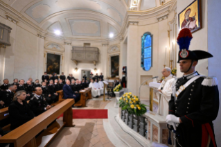 7-Santa Messa presso la Cappella della Stazione dei Carabinieri di Castel Gandolfo 
