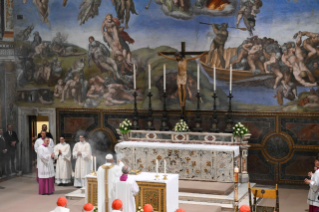 37-Holy Mass <i>pro Ecclesia</i> celebrated by the Roman Pontiff Leo XIV with the Cardinals