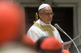 41-Holy Mass <i>pro Ecclesia</i> celebrated by the Roman Pontiff Leo XIV with the Cardinals