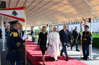 5-Viaggio Apostolico in Libano: Cermonia di congedo  