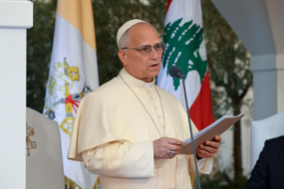 9-Viaggio Apostolico in Libano: Cermonia di congedo  