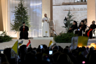 7-Viaje apost&oacute;lico al L&iacute;bano: Encuentro con los j&oacute;venes en la plaza frente al Patriarcado de Antioqu&iacute;a de los maronitas 