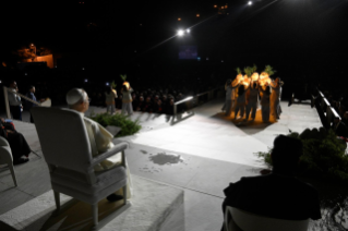 21-Viaje apost&oacute;lico al L&iacute;bano: Encuentro con los j&oacute;venes en la plaza frente al Patriarcado de Antioqu&iacute;a de los maronitas 