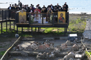 9-Viaje apost&oacute;lico a T&uuml;rkiye: Encuentro ecum&eacute;nico de oraci&oacute;n cerca de las excavaciones arqueol&oacute;gicas de la antigua Bas&iacute;lica de San Ne&oacute;fito en İznik 