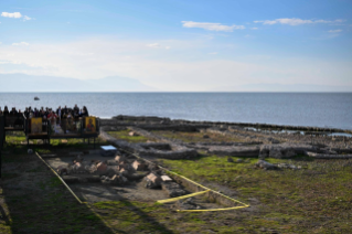 11-Viaje apost&oacute;lico a T&uuml;rkiye: Encuentro ecum&eacute;nico de oraci&oacute;n cerca de las excavaciones arqueol&oacute;gicas de la antigua Bas&iacute;lica de San Ne&oacute;fito en İznik 