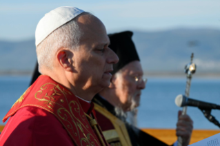 19-Viaje apost&oacute;lico a T&uuml;rkiye: Encuentro ecum&eacute;nico de oraci&oacute;n cerca de las excavaciones arqueol&oacute;gicas de la antigua Bas&iacute;lica de San Ne&oacute;fito en İznik 