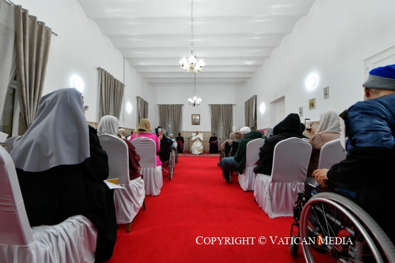 3-Apostolic Journey to Algiers: Visit to the Nursing Home of The Little Sisters of The Poor