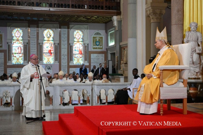 16-Viaje apost&oacute;lico a Argelia: Santa Misa en la Bas&iacute;lica de San Agust&iacute;n