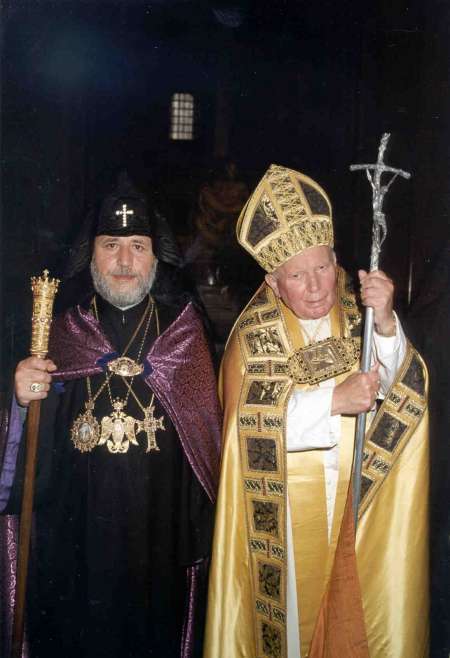 Karekin II - Giovanni Paolo II