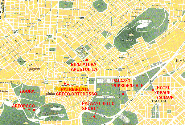 Per visionare una piantina con i luoghi degli eventi ad Atene, cliccare su Athens
