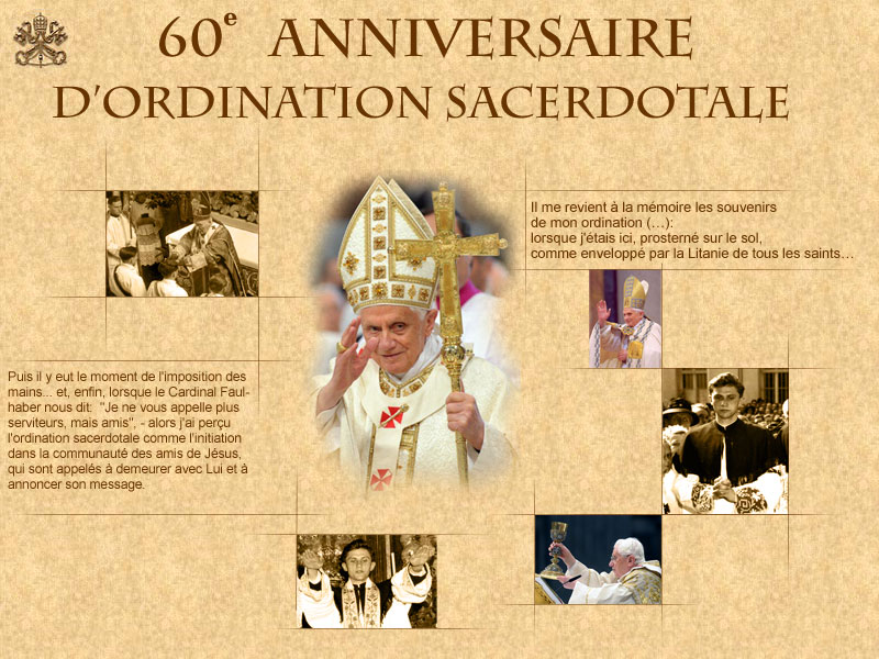 60e Anniversaire D Ordination Sacerdotale Joseph Ratzinger