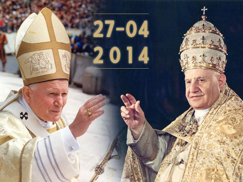 Canonisation des bienheureux Jean XXIII et Jean-Paul II, 27 avril 2014